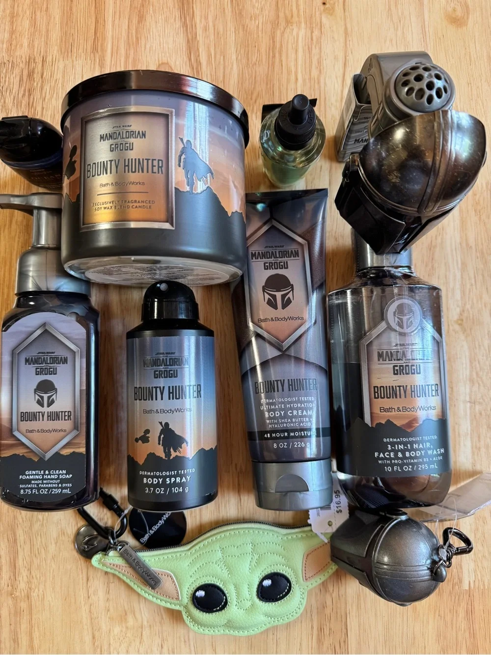 Bath & Body Works Star Wars Bounty Hunter Grooming 10Piece Set in Gray and Green